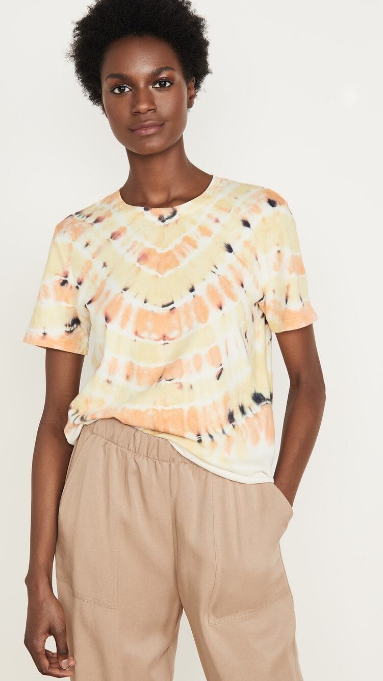 Raquel Allegra Tie Dye Boy Short Sleeves Tee - 2